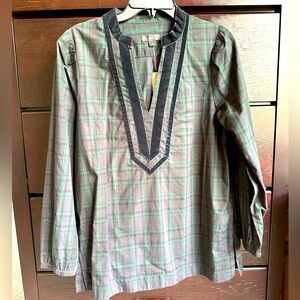 BNWT JCREW plaid tartan shirt/tunic